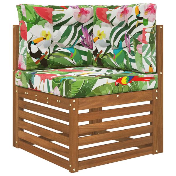 vidaXL K&uuml;lt&eacute;ri kanap&eacute; p&aacute;rna 3 pcs sz&iacute;nes Poli&eacute;szter