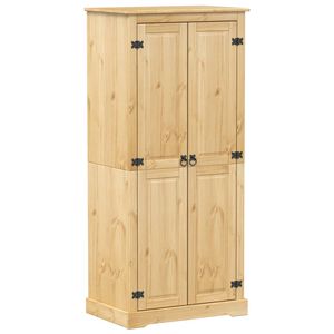 vidaXL Corona t&ouml;m&ouml;r fenyőfa ruh&aacute;sszekr&eacute;ny 76x50x170 cm
