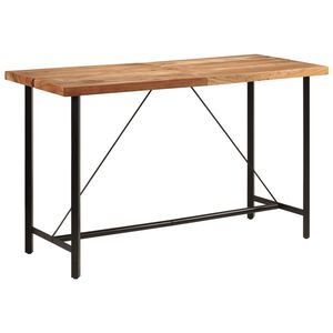 vidaXL t&ouml;m&ouml;r ak&aacute;cfa &eacute;s vas b&aacute;rasztal 180 x 70 x 107 cm