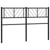 vidaXL fekete f&eacute;m csere fejt&aacute;mla 135 cm
