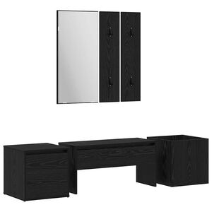 vidaXL Előszoba b&uacute;tork&eacute;szlet 6 db 80 x 31 x 40 cm Szerelt Fa