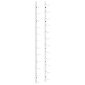 vidaXL feh&eacute;r vas falra szerelhető bortart&oacute; &aacute;llv&aacute;ny 12 palacknak