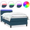 vidaXL s&ouml;t&eacute;tk&eacute;k b&aacute;rsony rug&oacute;s &eacute;s LED-es &aacute;gy matraccal 100x220 cm