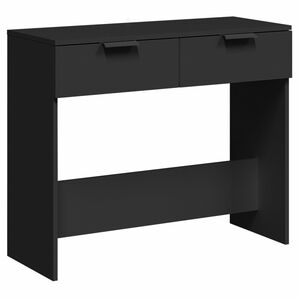 vidaXL fekete szerelt fa t&aacute;lal&oacute;asztal 90 x 36 x 75 cm