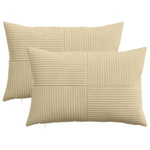 vidaXL P&aacute;rna huzat 2 pcs ALMELO Sz&uuml;rke z&ouml;ld 30 x 50 cm cord