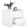 vidaXL fehér szerelt fa éjjeliszekrény 45 x 50 x 50 cm