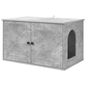 vidaXL Macska H&aacute;z Beton 85 x 55 x 50,5 cm Szerelt Fa