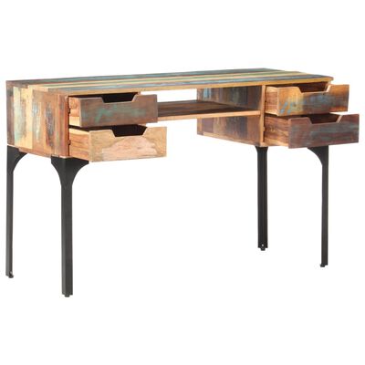 vidaXL tömör újrahasznosított fa íróasztal 118 x 48 x 75 cm