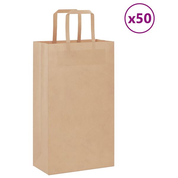 vidaXL 50 db barna pap&iacute;rzacsk&oacute;k foganty&uacute;kkal 21x11x36 cm