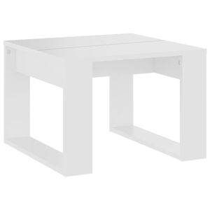 vidaXL feh&eacute;r szerelt fa kisasztal 50 x 50 x 35 cm