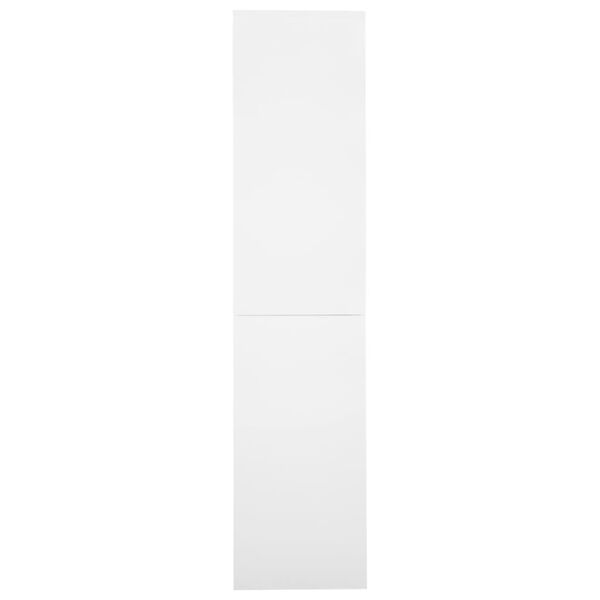 vidaXL fehér acél tolóajtós irodai szekrény 90 x 40 x 180 cm