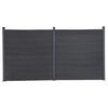 vidaXL sz&uuml;rke WPC ker&iacute;t&eacute;spanelszett 353 x 186 cm