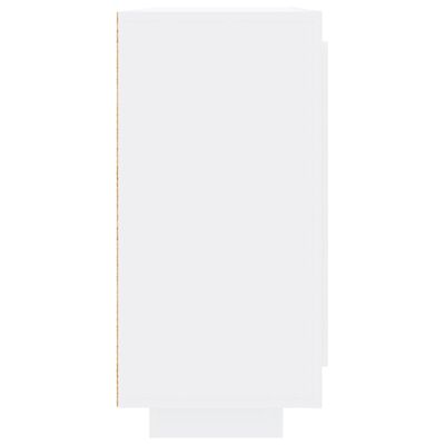 vidaXL magasfényű fehér szerelt fa tálalóasztal 92 x 35 x 75 cm