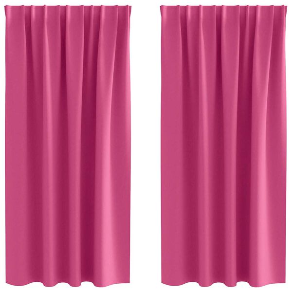 vidaXL Fekete F&uuml;gg&ouml;ny Gyűrűkkel 2 pcs &Eacute;l&eacute;nk r&oacute;zsasz&iacute;n 175 x 140 cm