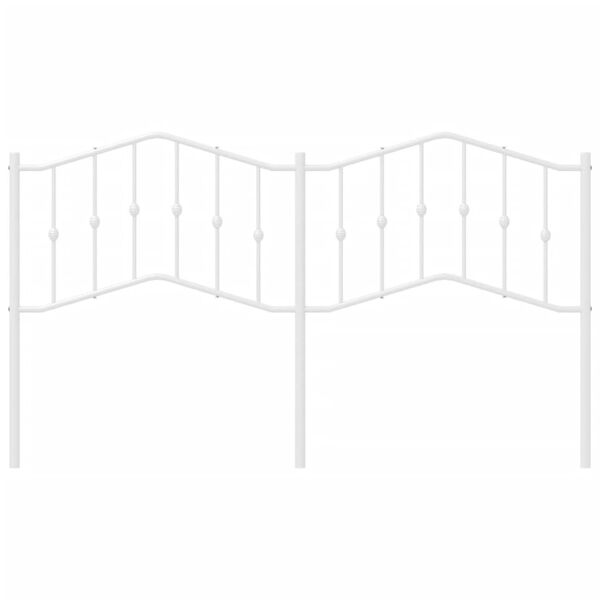 vidaXL fehér fém fejtámla 160 cm
