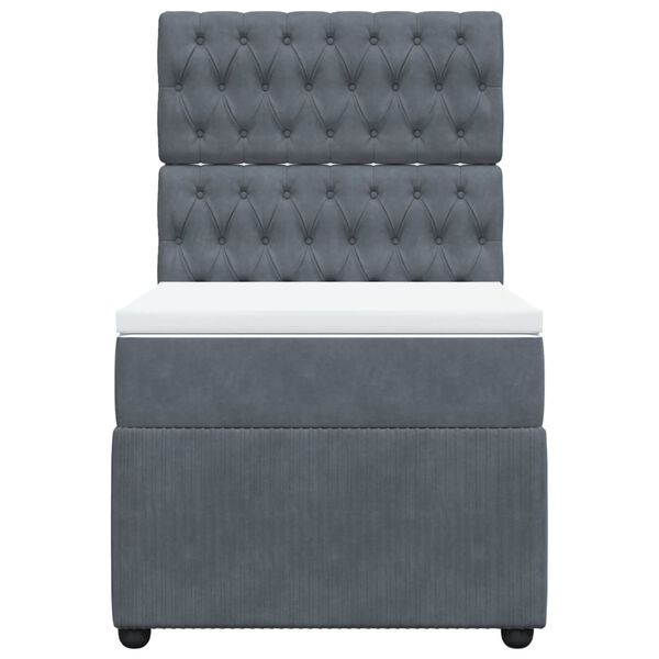 vidaXL s&ouml;t&eacute;tsz&uuml;rke b&aacute;rsony rug&oacute;s &aacute;gy matraccal 90x190 cm