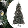 vidaXL Mű kar&aacute;csonyfa Z&ouml;ld 240 cm PVC &eacute;s műanyag &eacute;s ac&eacute;l
