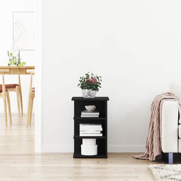 vidaXL Oldals&oacute; szekr&eacute;ny Fekete t&ouml;lgy 35 x 35 x 55 cm Faanyag