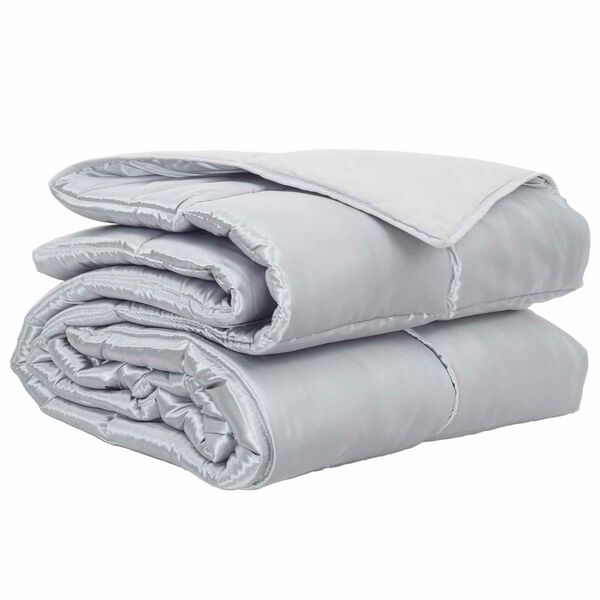 vidaXL Teljes &eacute;ves takar&oacute; Ez&uuml;st 200 x 220 cm Satin &eacute;s Mikrosz&aacute;las