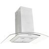 vidaXL rozsdamentes ac&eacute;l sziget p&aacute;raelsz&iacute;v&oacute; 90 cm 756 m&sup3;/&oacute;ra LED