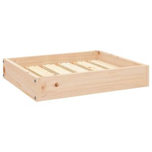 vidaXL t&ouml;m&ouml;r fenyőfa kutya&aacute;gy 51,5 x 44 x 9 cm