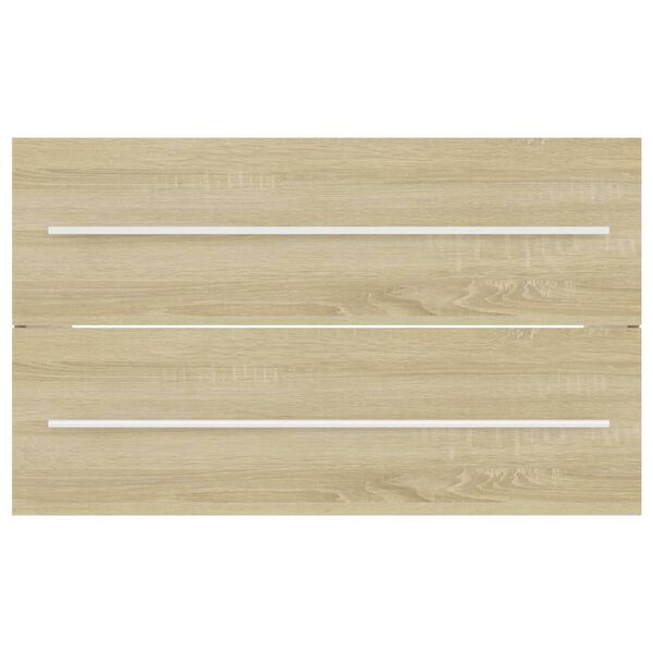 vidaXL sonoma tölgy színű szerelt fa mosdószekrény 80 x 38,5 x 48 cm