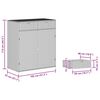 vidaXL barna polyrattan kerti tárolószekrény 105 x 55 x 113 cm
