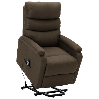 vidaXL barna szövet felállást segítő fotel
