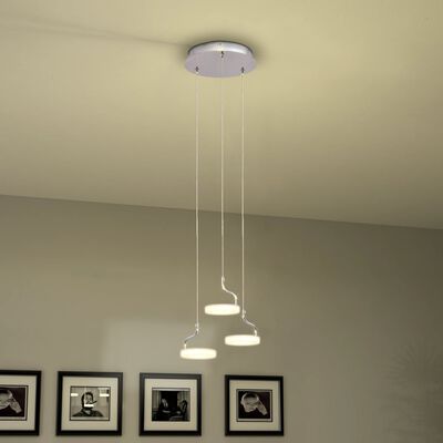 vidaXL LED mennyezeti lámpa 3 meleg, fehér fényforrással
