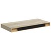 vidaXL 2 db t&ouml;lgysz&iacute;nű MDF lebegő fali polc 50 x 23 x 3,8 cm