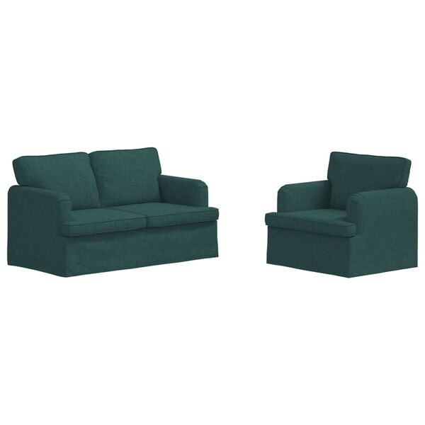 vidaXL Kanap&eacute; 2 pcs S&ouml;t&eacute;tz&ouml;ld 144 x 80 x 85 cm sz&ouml;vet