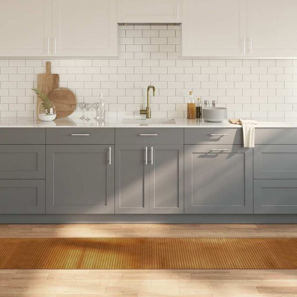 vidaXL n&eacute;gysz&ouml;gletű barna bambusz szőnyeg 60 x 400 cm