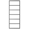 vidaXL ESG üveg és alumínium tolóajtó fémszerelvény-szettel 76x205 cm