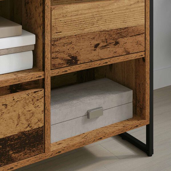 vidaXL TV szekr&eacute;ny fi&oacute;kkal &Ouml;reg fa 100 x 36 x 49,5 cm Faanyag