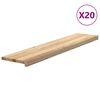 vidaXL 20 db t&ouml;m&ouml;r t&ouml;lgyfa l&eacute;pcsőfokok kezeletlen 120x30x2 cm