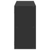 vidaXL fekete szerelt fa fali polc 100 x 25 x 50 cm