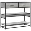 vidaXL sz&uuml;rke sonoma sz&iacute;nű szerelt fa t&aacute;lal&oacute;asztal 90x35x80 cm