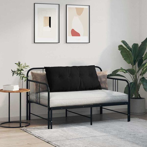 vidaXL H&aacute;tp&aacute;rna Fekete 100 x 50 cm Mikrosz&aacute;las Sz&ouml;vet