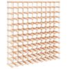vidaXL tömör fenyőfa bortartó 120 palackhoz 112,5x23x123,5 cm