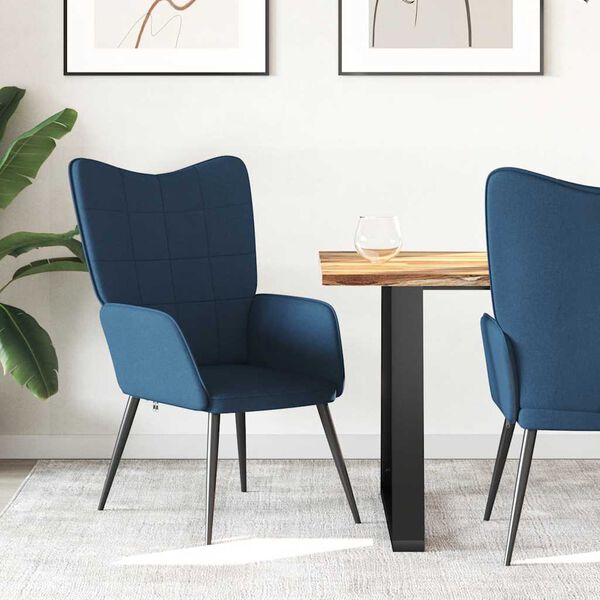 vidaXL k&eacute;k sz&ouml;vet pihenőfotel