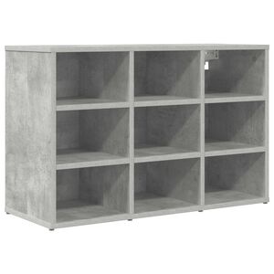 vidaXL Cipőszekr&eacute;ny 77,5 x 30 x 51 cm Szerelt Fa Betonsz&uuml;rke