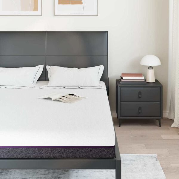 vidaXL Matrac Feh&eacute;r &eacute;s Sz&uuml;rke 140 x 200 cm Jacquard sz&ouml;vet