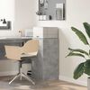 vidaXL Oldalszekr&eacute;ny fi&oacute;kkal Beton sz&uuml;rke 38 x 34,5 x 75 cm Faanyag