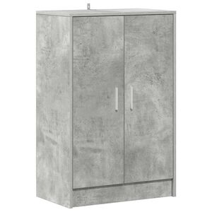 vidaXL betonsz&uuml;rke szerelt fa cipősszekr&eacute;ny 60 x 35 x 92 cm