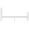 vidaXL feh&eacute;r f&eacute;m &aacute;gykeret fej- &eacute;s l&aacute;bt&aacute;ml&aacute;val 80x200 cm