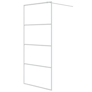 vidaXL feh&eacute;r &aacute;tl&aacute;tsz&oacute; ESG &uuml;veg zuhanyfal 90 x 195 cm