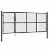 vidaXL antracit sz&iacute;nű horganyzott ac&eacute;l h&aacute;l&oacute;s kerti kapu 350 x 125 cm