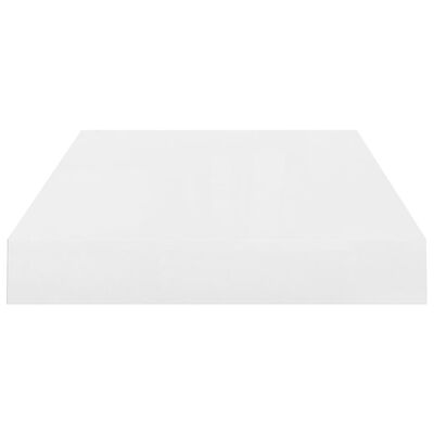 vidaXL magasfényű fehér MDF lebegő fali polc 40 x 23 x 3,8 cm