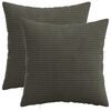 vidaXL P&aacute;rna huzat 2 pcs HEERLEN Antracitsz&uuml;rke 40 x 40 cm cord