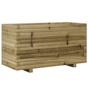 vidaXL impregn&aacute;lt fenyőfa kerti vir&aacute;gtart&oacute; 90 x 40 x 49,5 cm